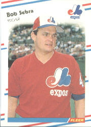 1988 Fleer Baseball Cards      195     Bob Sebra